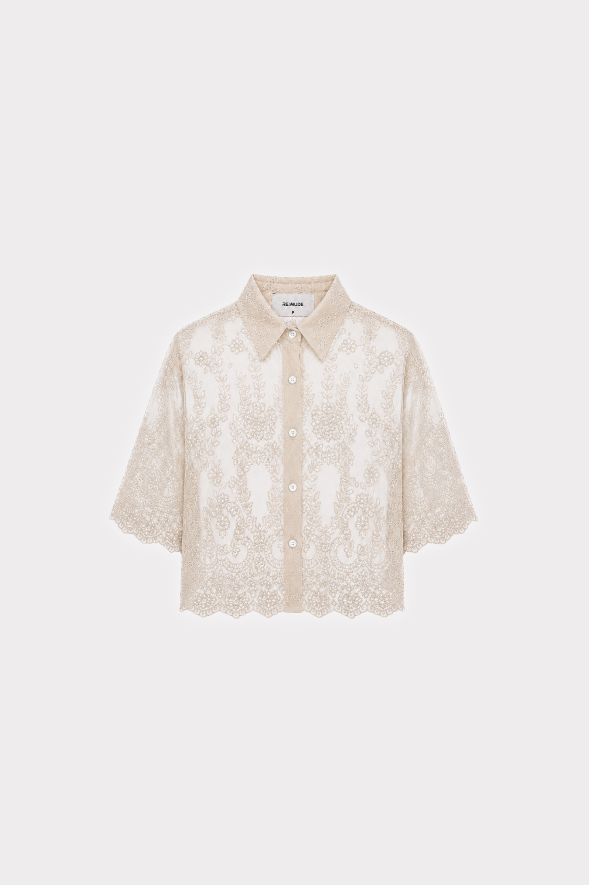 Camisa Évora Cropped Aveia