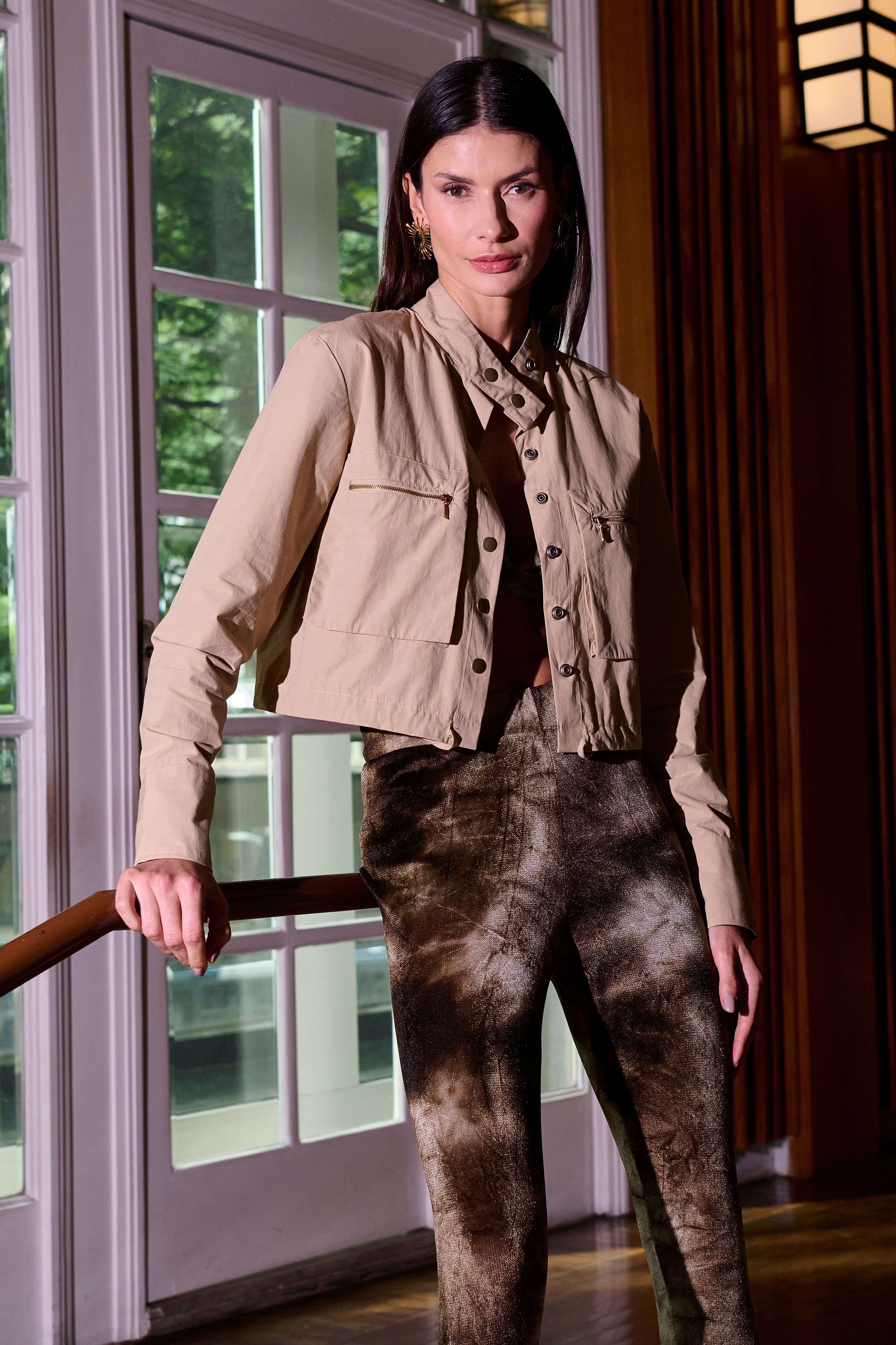 Jaqueta Utility Cropped Meryl